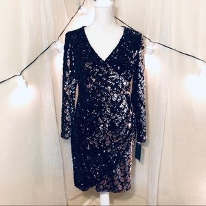 JULIA JORDAN [NWT] Velvet and Sequin Dress